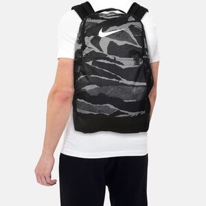 Nike Brasilia XL (Black and Gray) Camouflage Men's Backpack